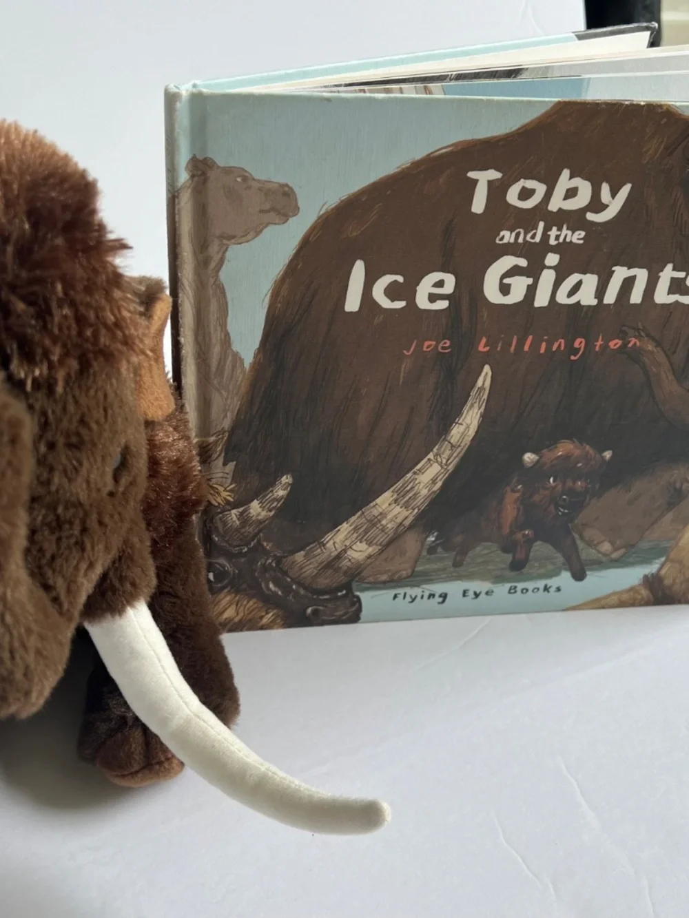 Wild Republic Woolly Mammoth Plush 9inches & Toby and the Ice Giants HC book